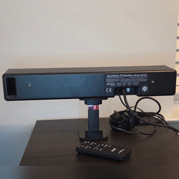 ZVOX AccuVoice AV157 TV Speaker Soundbar w/ Remote – Dialogue Enhancer – EUC - Picture 4 of 6